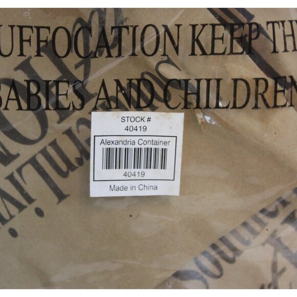 Southern Living Alexandria Container Hammered Brass Metal Square 4 Side #40419 - Picture 8 of 8